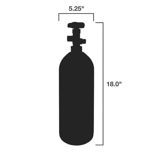 CO2 Tank - 5.0 lbs thumbnail 3